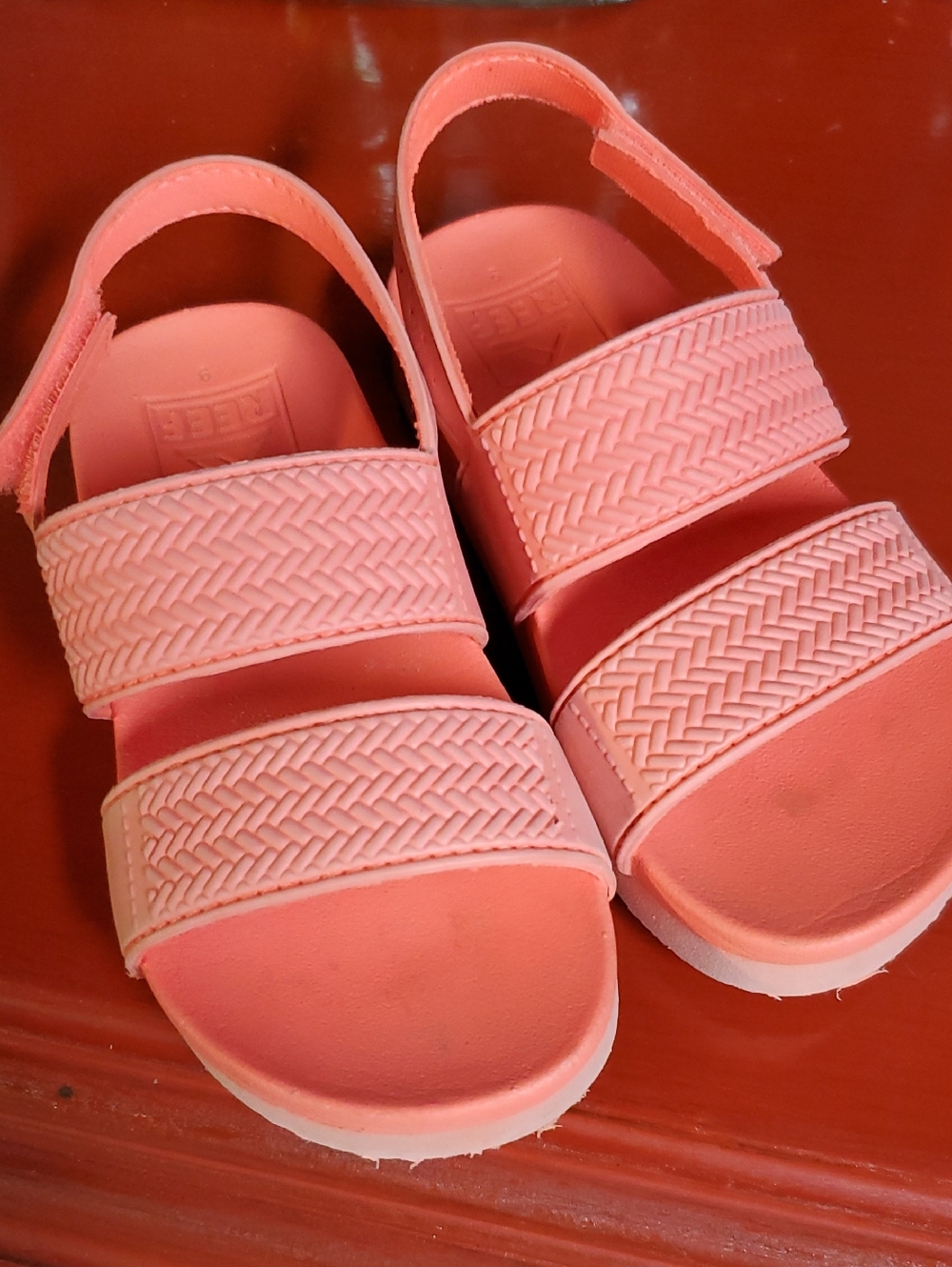Reef Coral Pink Girls Sandals